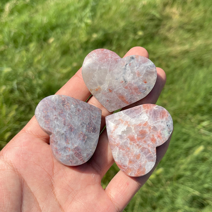 Natural Crystal Blood Iolite Heart