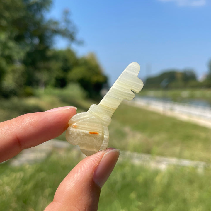 Natural Crystal Carving Lock And Key