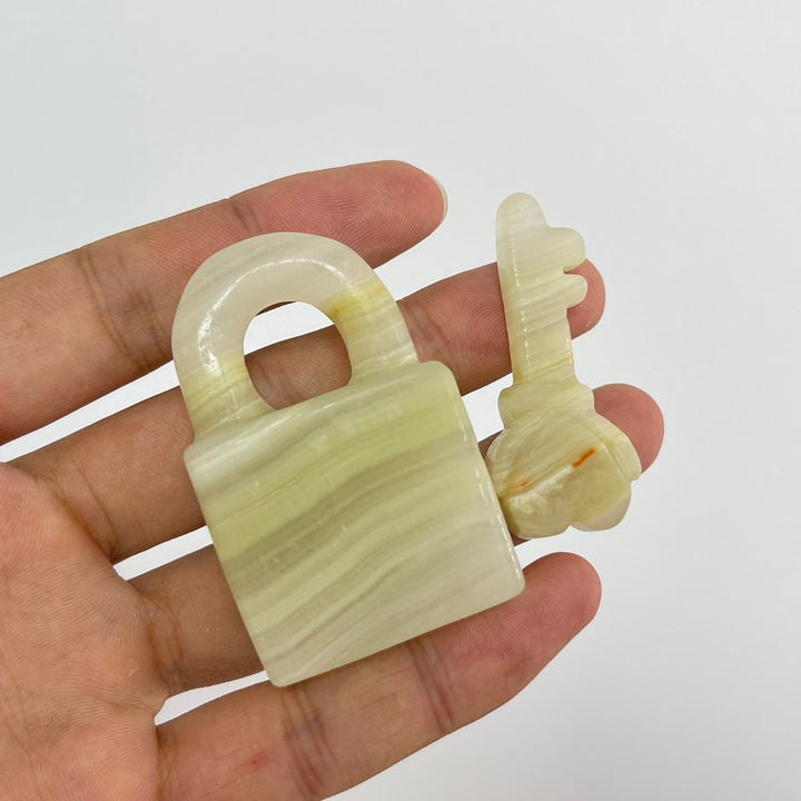Natural Crystal Carving Lock And Key
