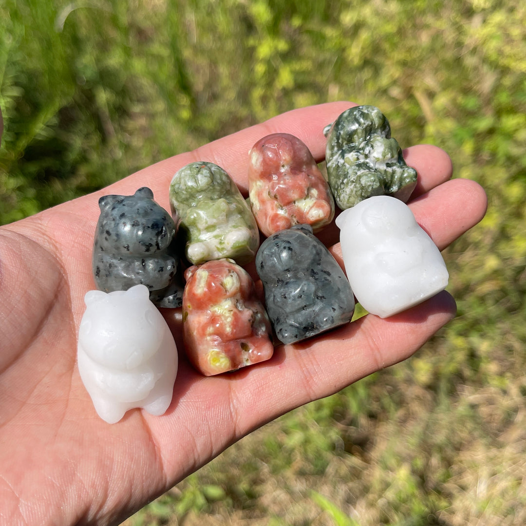 Natural Crystal Capybara With Ingot