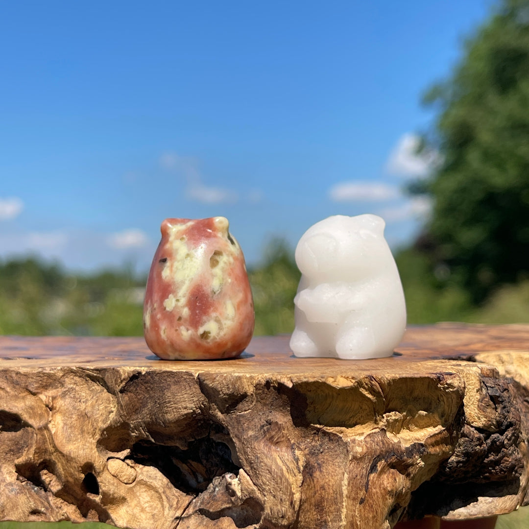 Natural Crystal Capybara With Ingot