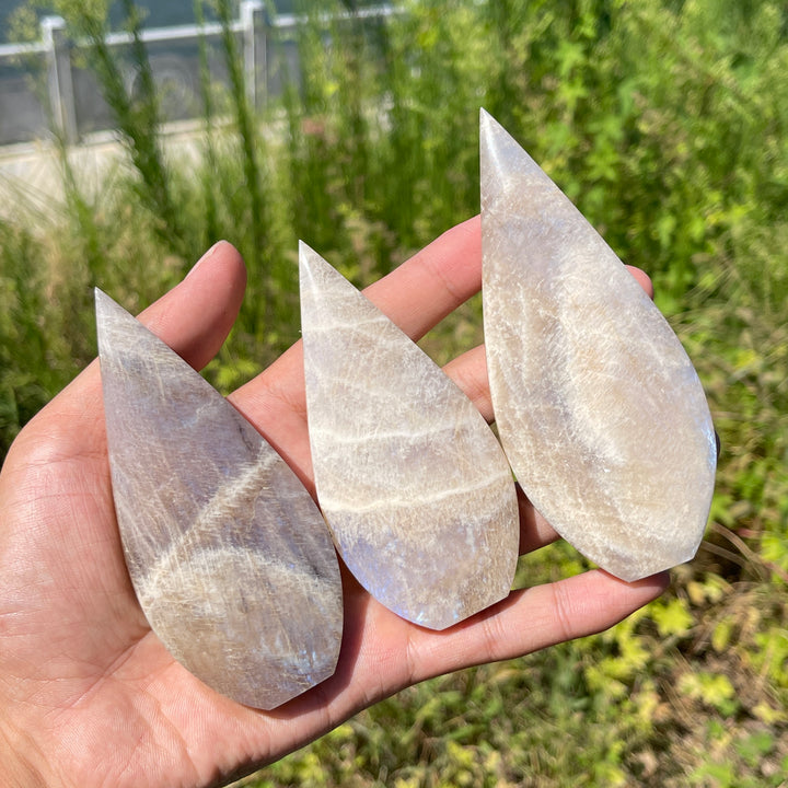 Natural Crystal Moonstone Teardrop