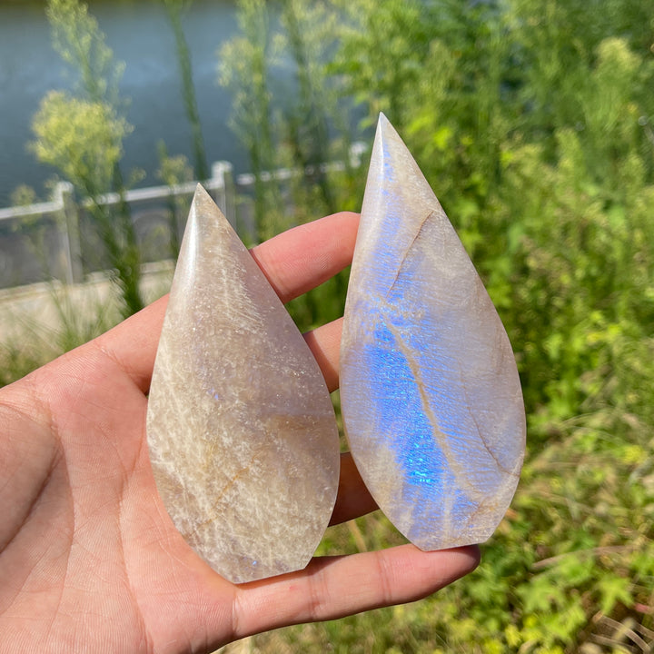 Natural Crystal Moonstone Teardrop