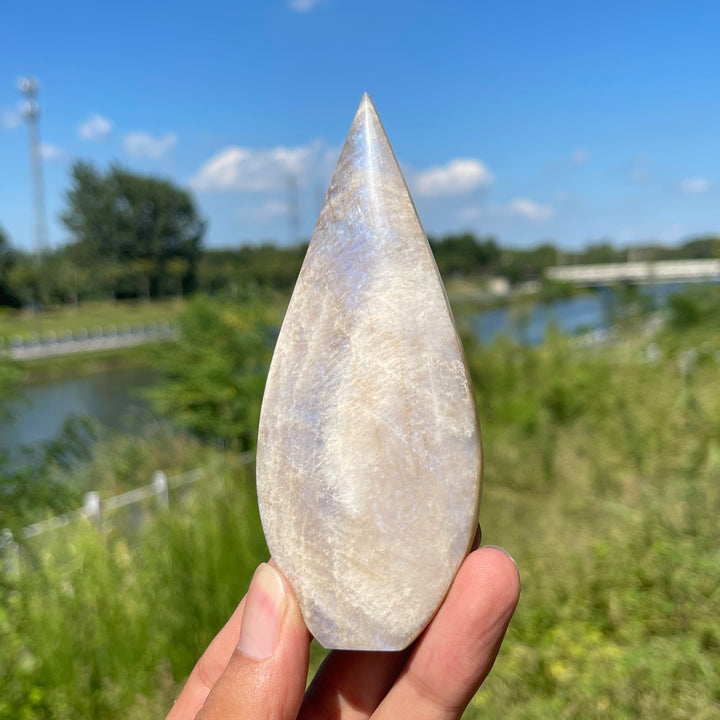 Natural Crystal Moonstone Teardrop