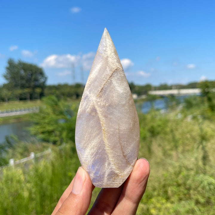 Natural Crystal Moonstone Teardrop