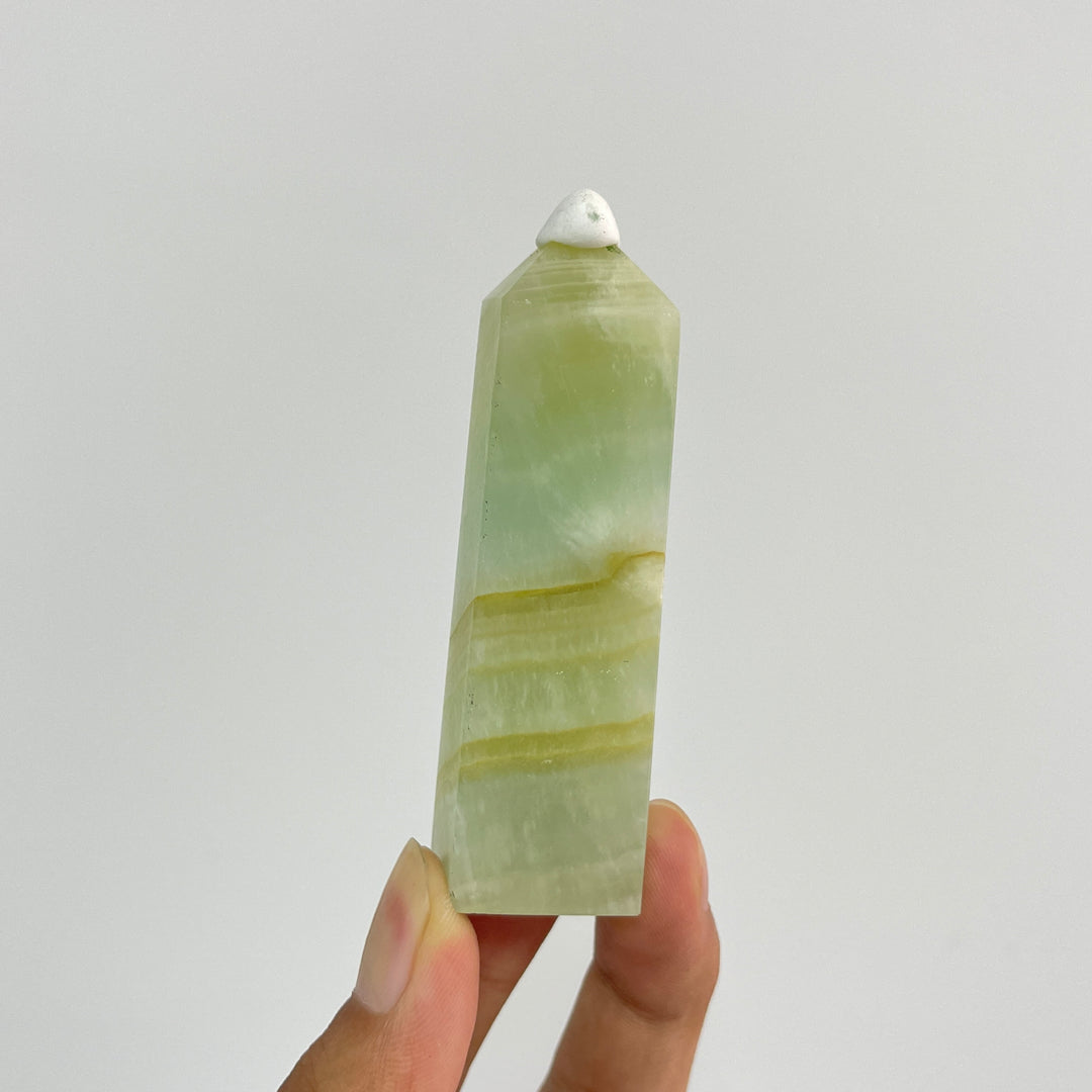 Natural Crystal Caribbean Blue Calcite Point
