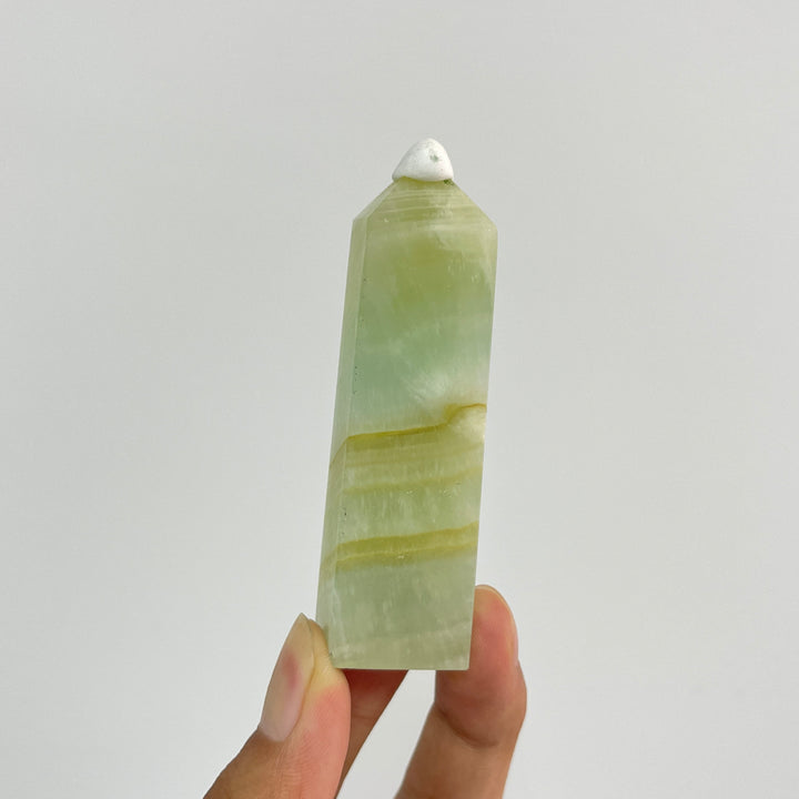 Natural Crystal Caribbean Blue Calcite Point