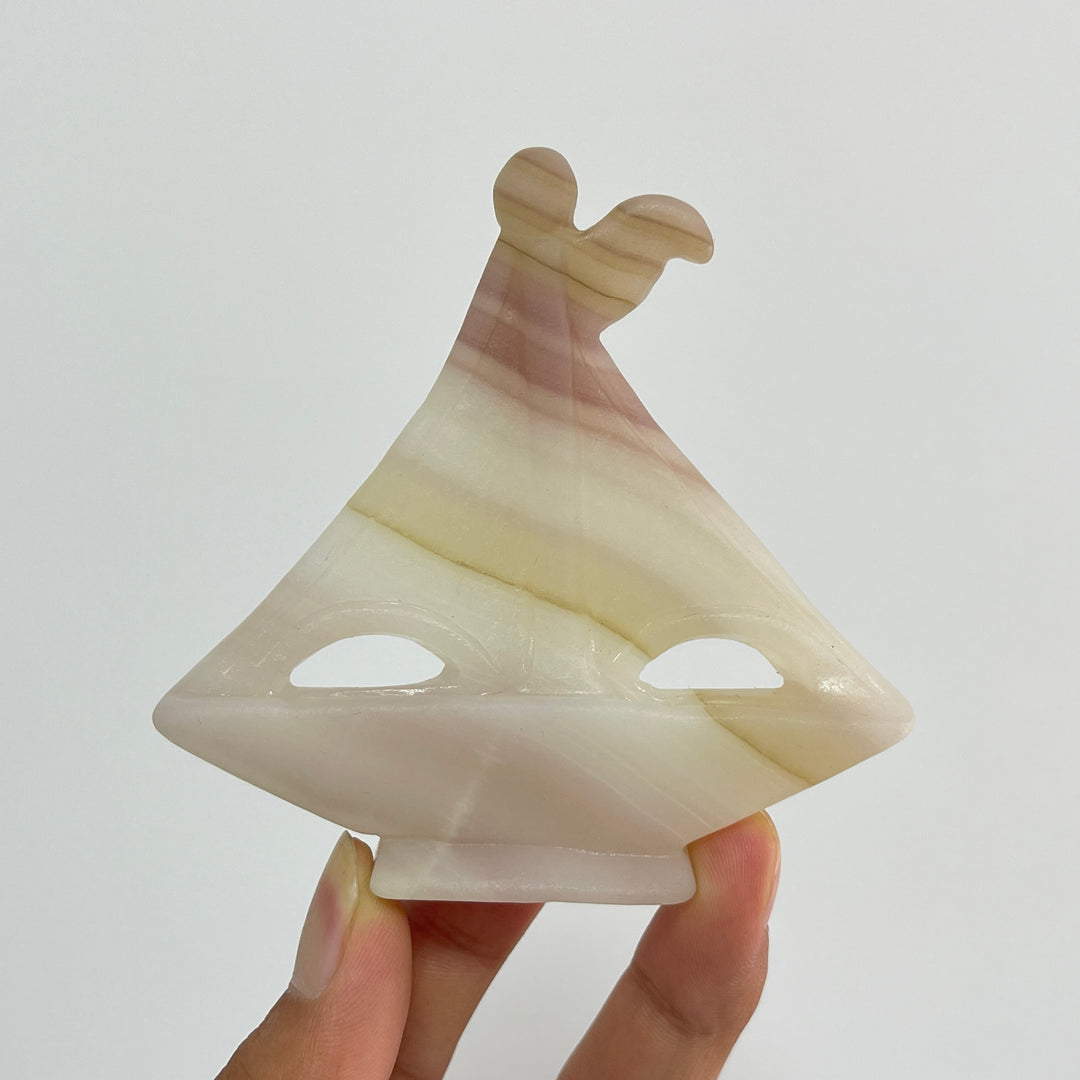 Natural Crystal Carving Sailboat With Anchor