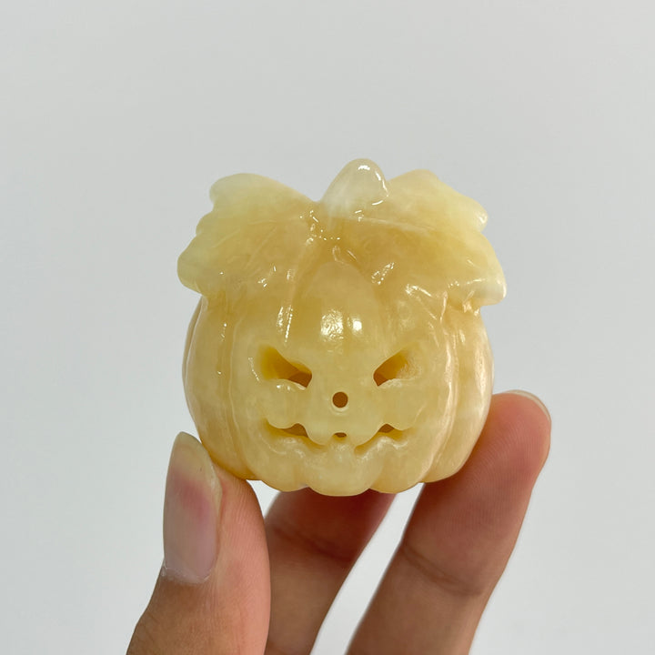 Natural Crystal Carving Hollow Pumpkin