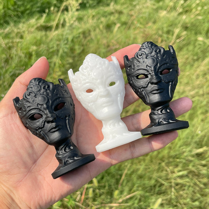 Natural Crystal Carving Pattern Mask