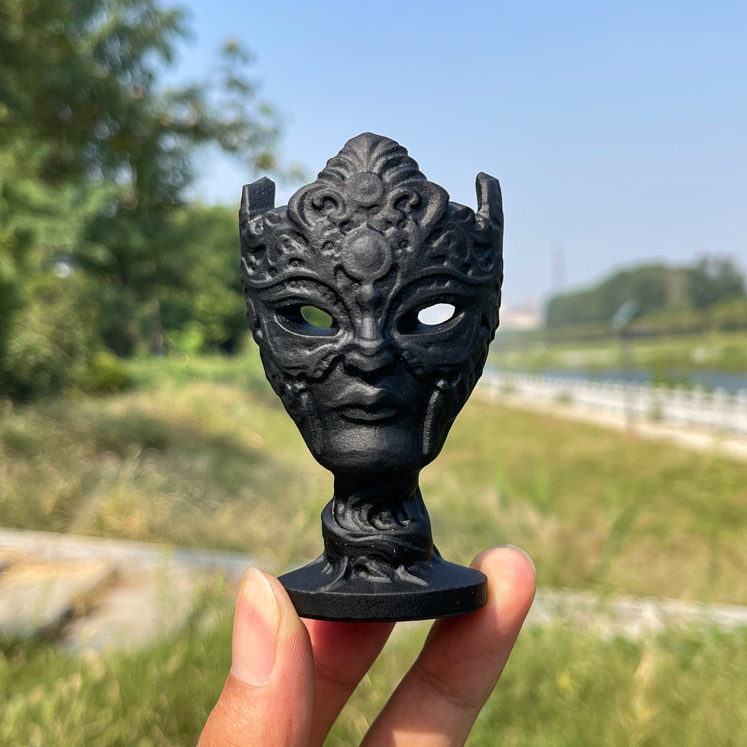 Natural Crystal Carving Pattern Mask