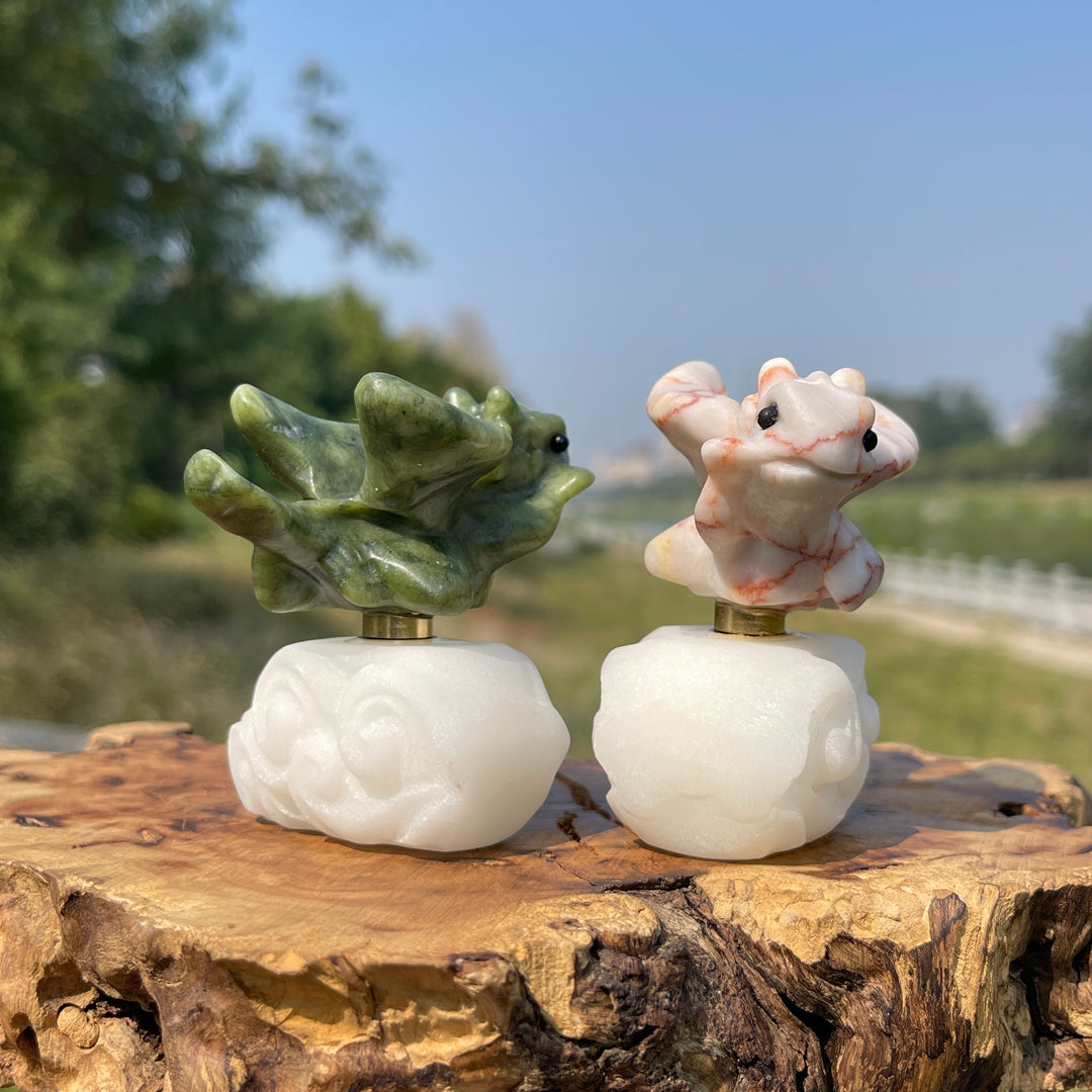 Natural Crystal Rotatable Baby Dragon
