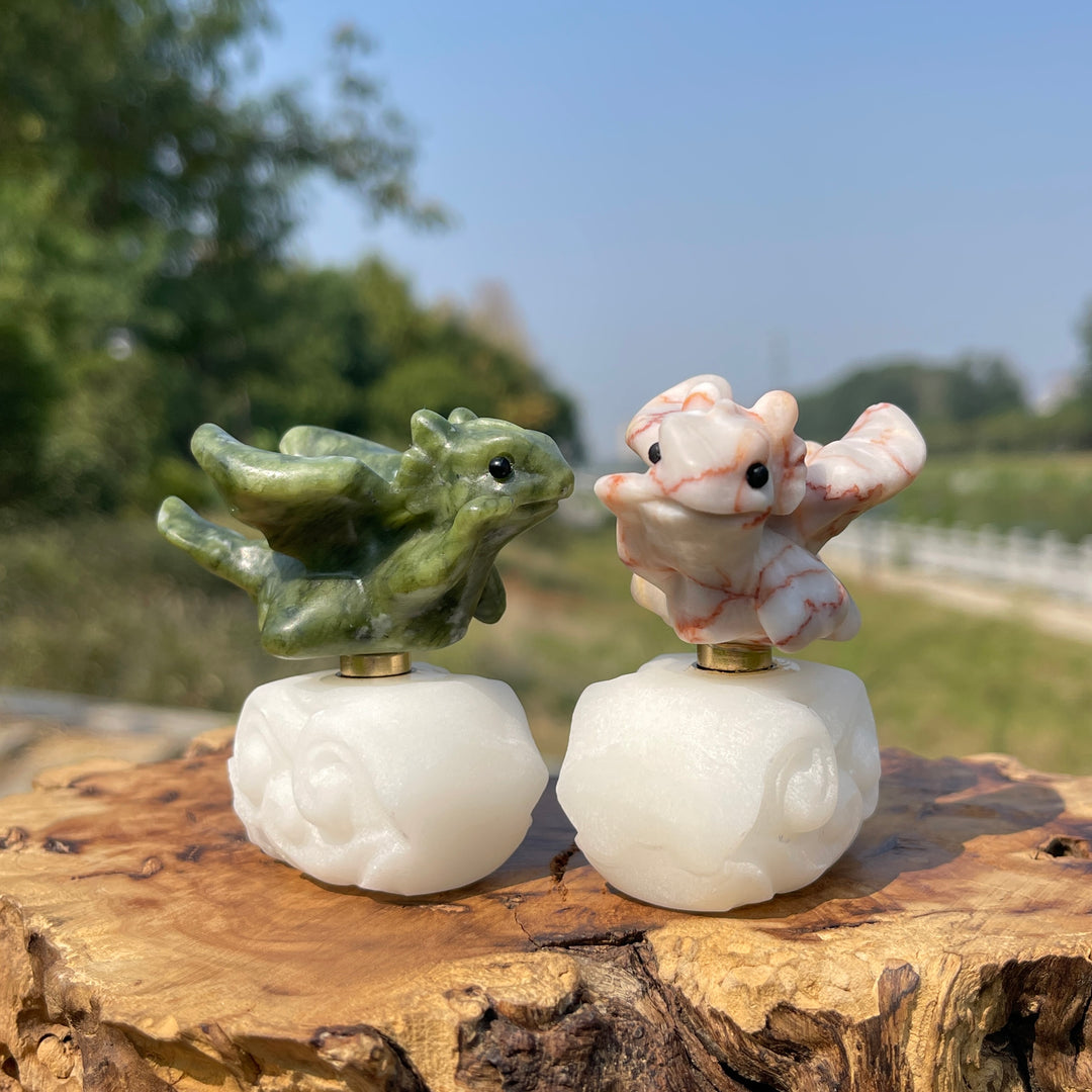 Natural Crystal Rotatable Baby Dragon