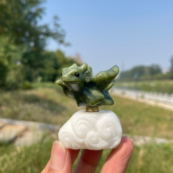 Natural Crystal Rotatable Baby Dragon