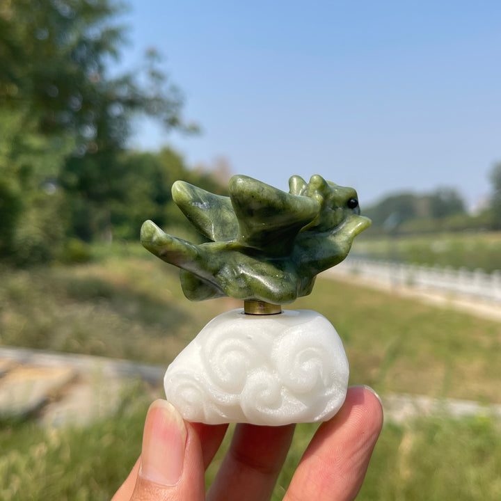 Natural Crystal Rotatable Baby Dragon