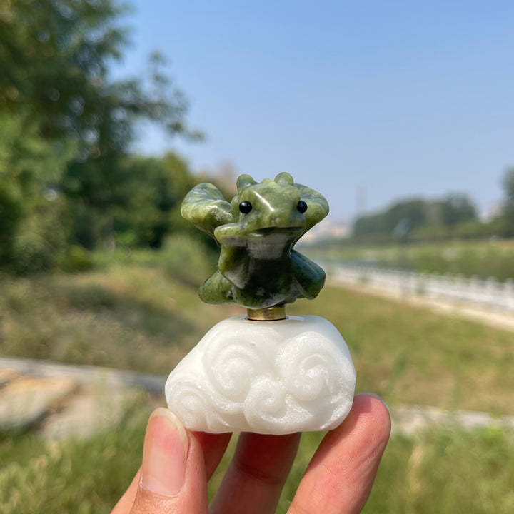 Natural Crystal Rotatable Baby Dragon