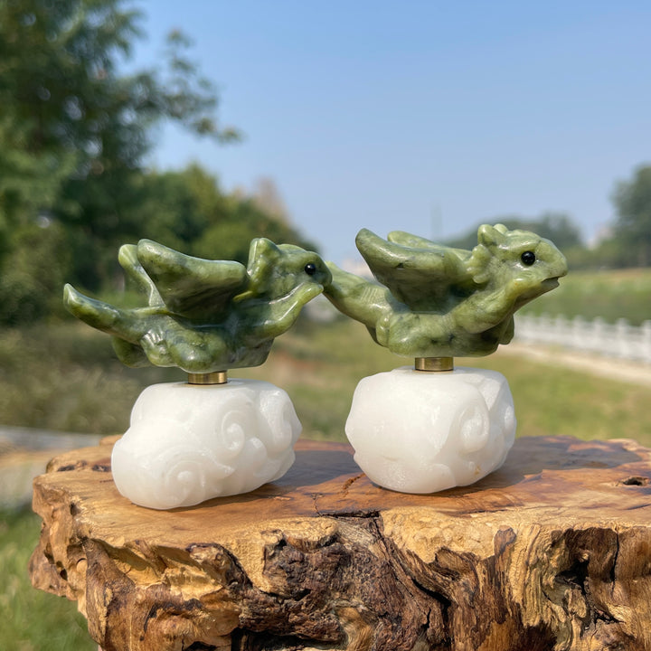 Natural Crystal Rotatable Baby Dragon