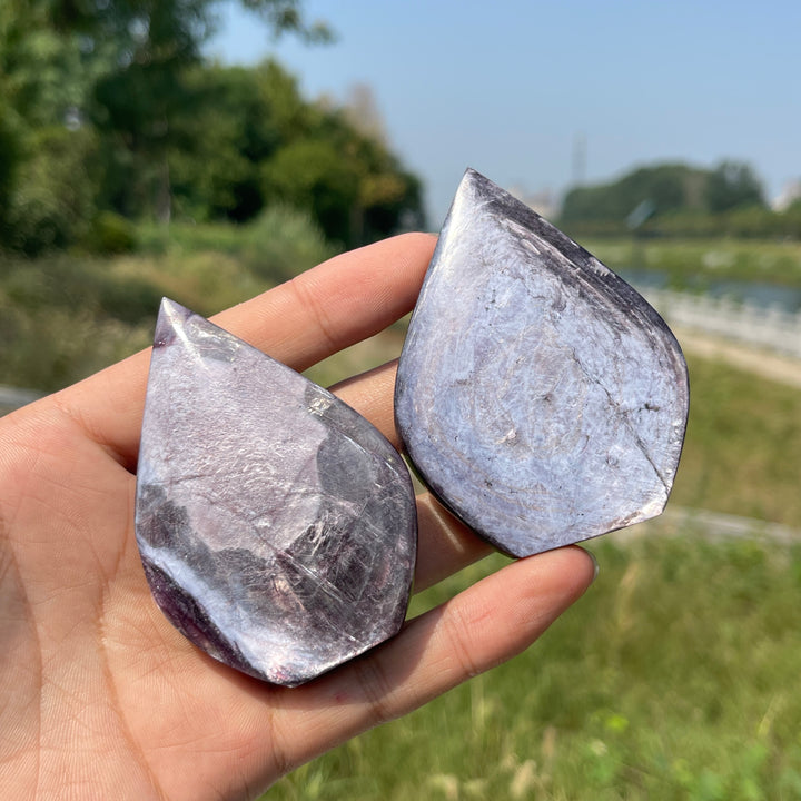 Natural Crystal Exquisite Lepidolite Teardrop