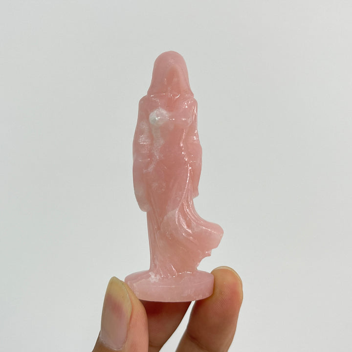 Natural Crystal Carving Hooded Ghost Lady