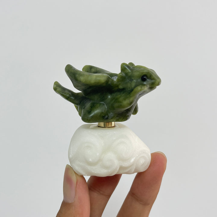 Natural Crystal Rotatable Baby Dragon