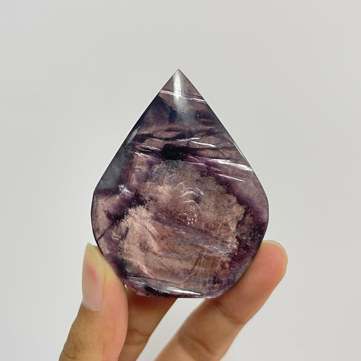 Natural Crystal Exquisite Lepidolite Teardrop