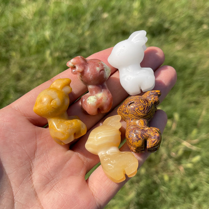 Natural Crystal Carving Cute Sika Deer
