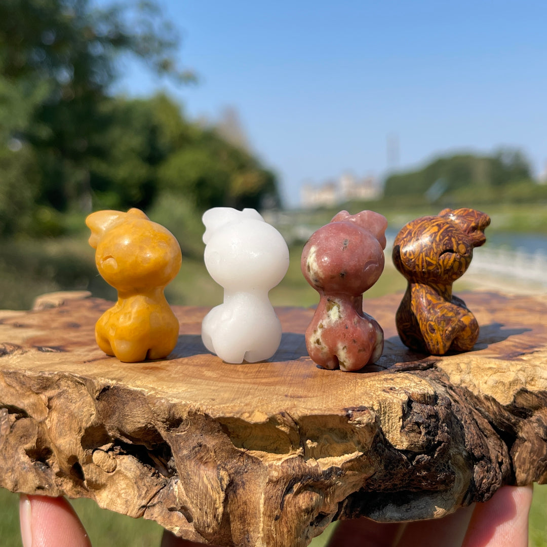 Natural Crystal Carving Cute Sika Deer