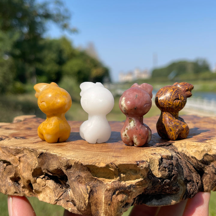 Natural Crystal Carving Cute Sika Deer