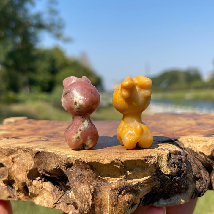 Natural Crystal Carving Cute Sika Deer