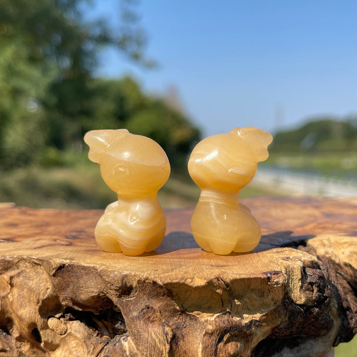 Natural Crystal Carving Cute Sika Deer