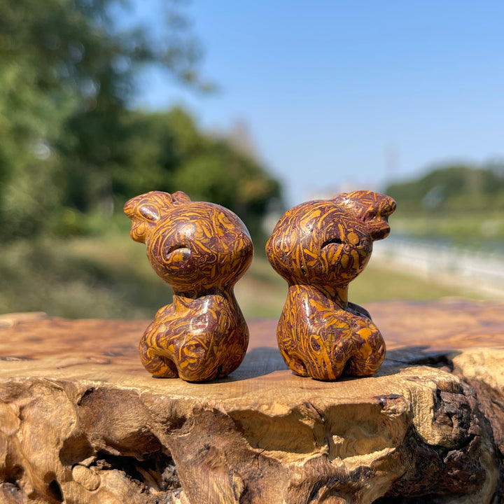 Natural Crystal Carving Cute Sika Deer