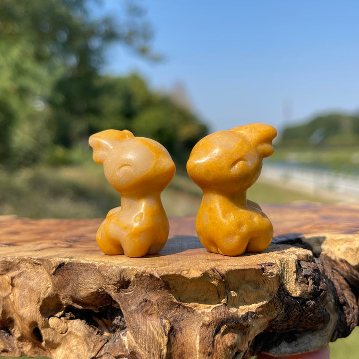 Natural Crystal Carving Cute Sika Deer