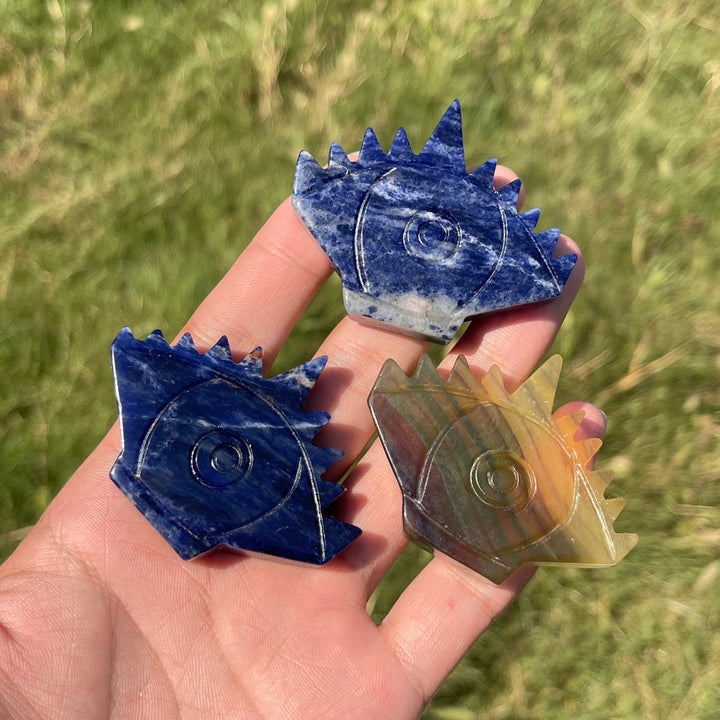 Natural Crystal Carving Evil Eye