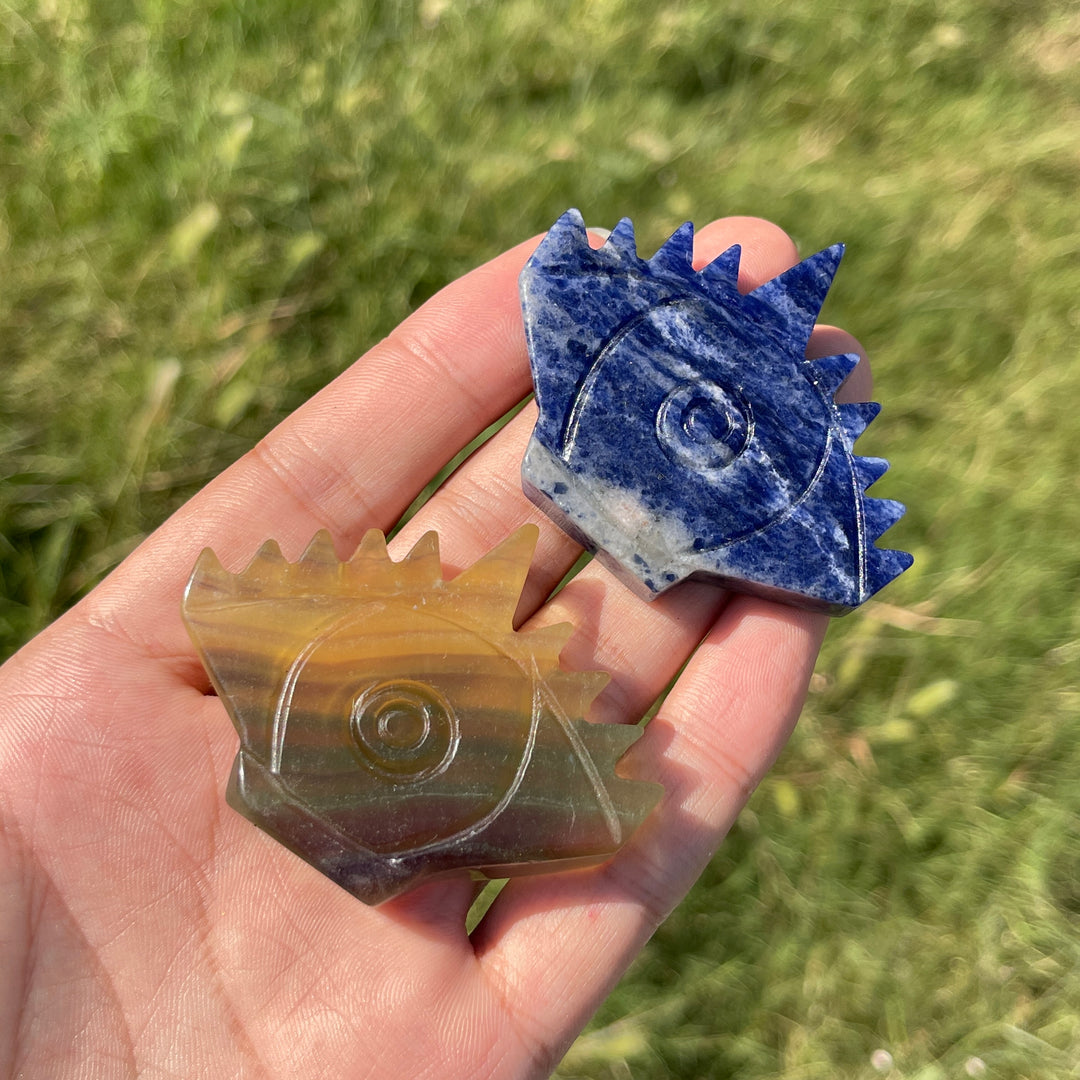 Natural Crystal Carving Evil Eye