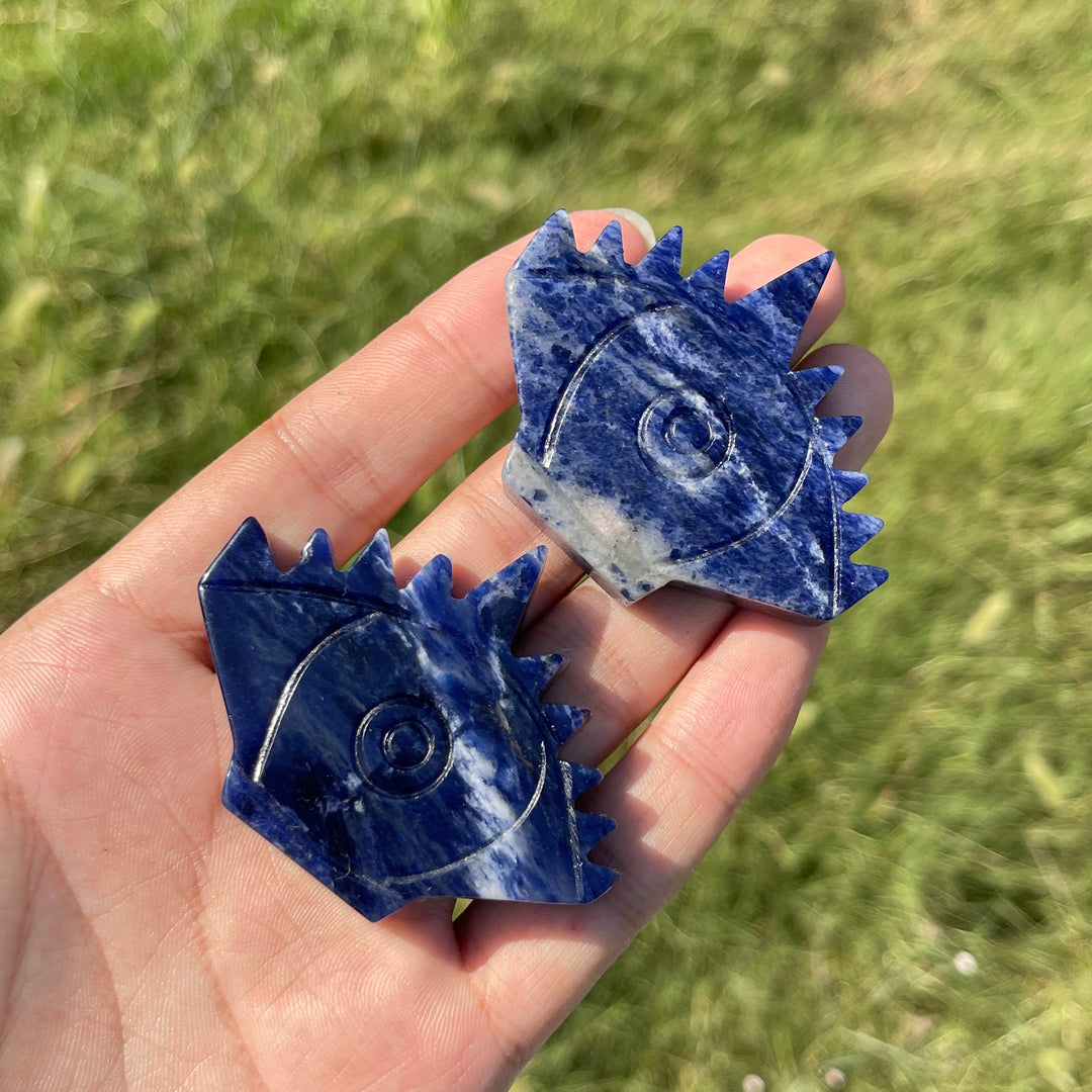 Natural Crystal Carving Evil Eye
