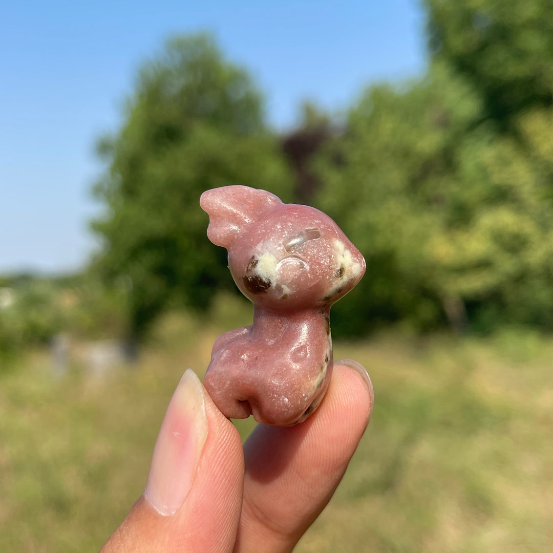 Natural Crystal Carving Cute Sika Deer