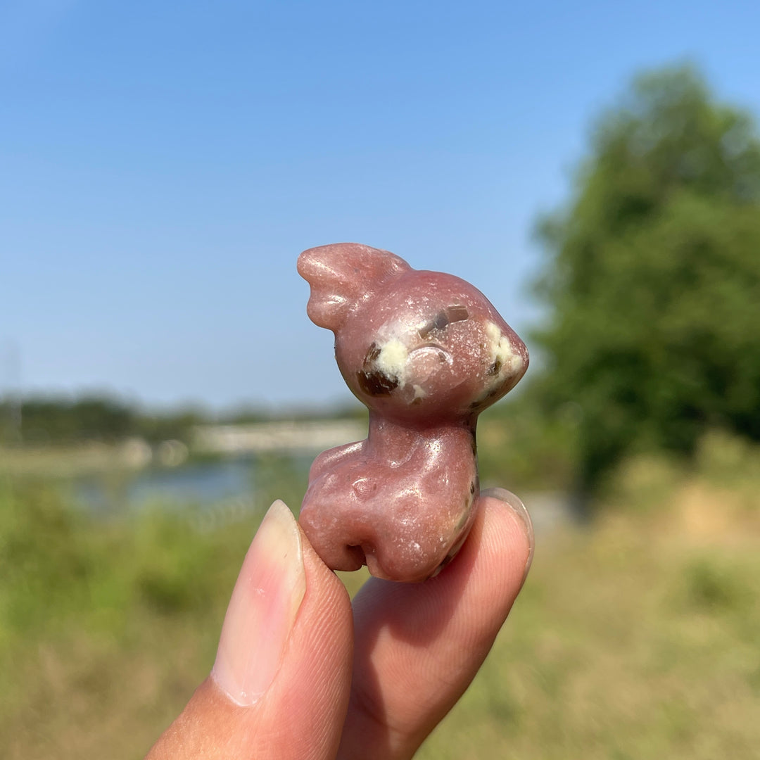 Natural Crystal Carving Cute Sika Deer