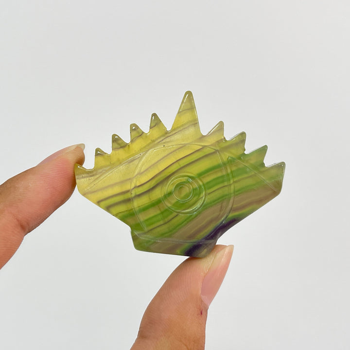 Natural Crystal Carving Evil Eye