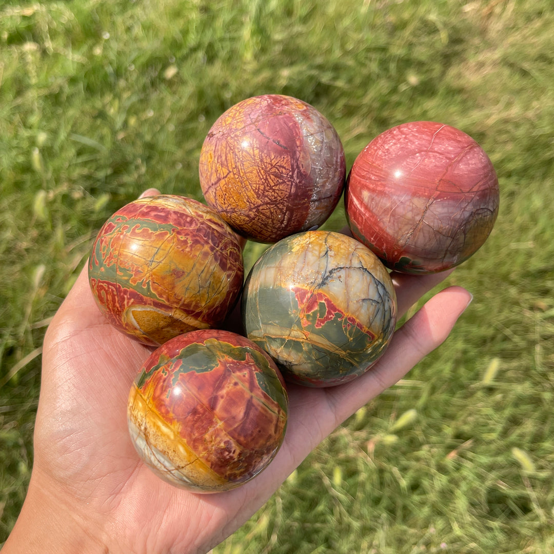 Natural Crystal Colorful Noreena Jasper Sphere