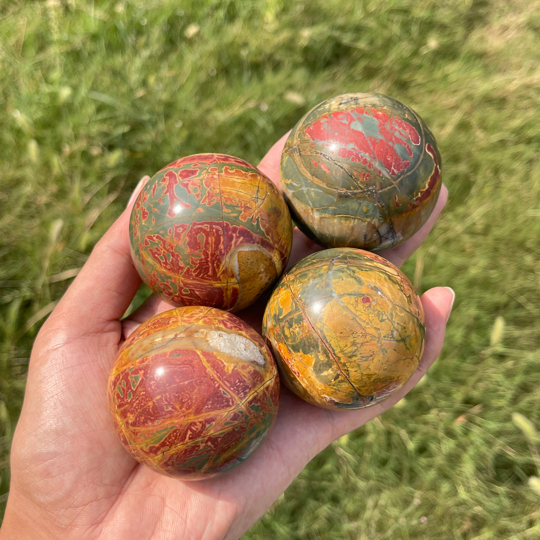 Natural Crystal Colorful Noreena Jasper Sphere