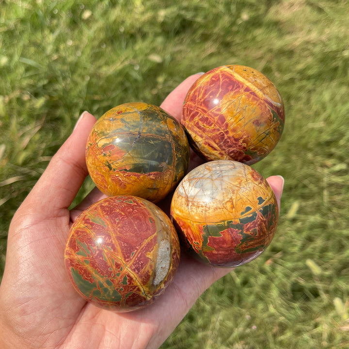 Natural Crystal Colorful Noreena Jasper Sphere