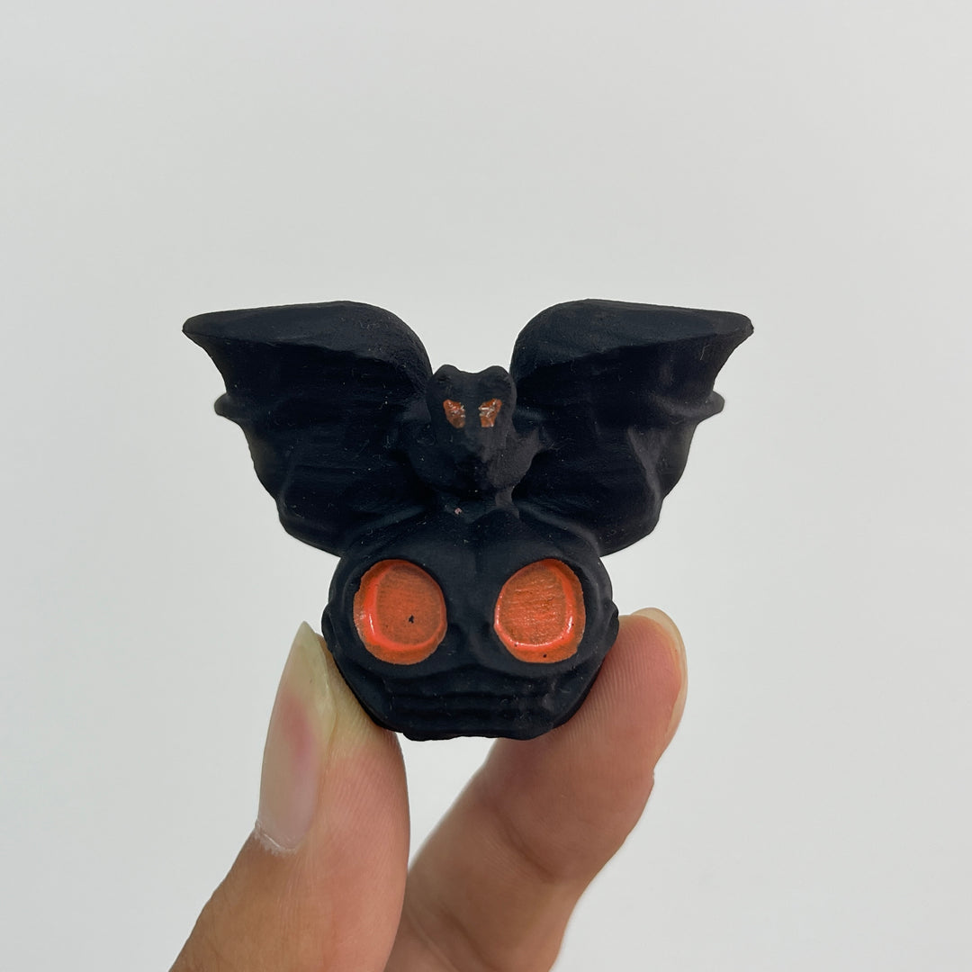 Natural Crystal Carving Cute Skull Pumpkin Bat