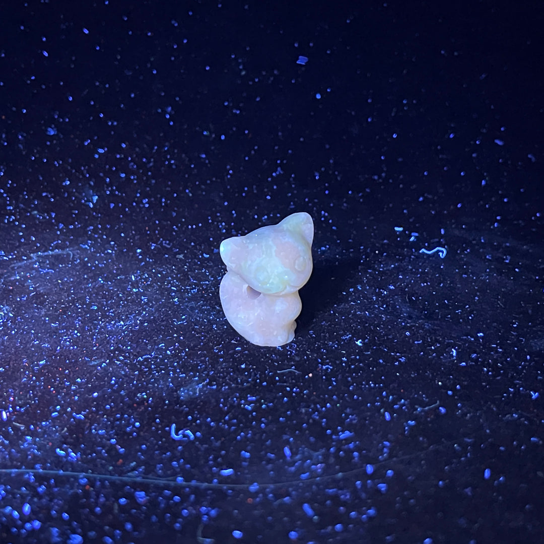 Natural Crystal Carving Hollow Out Cat