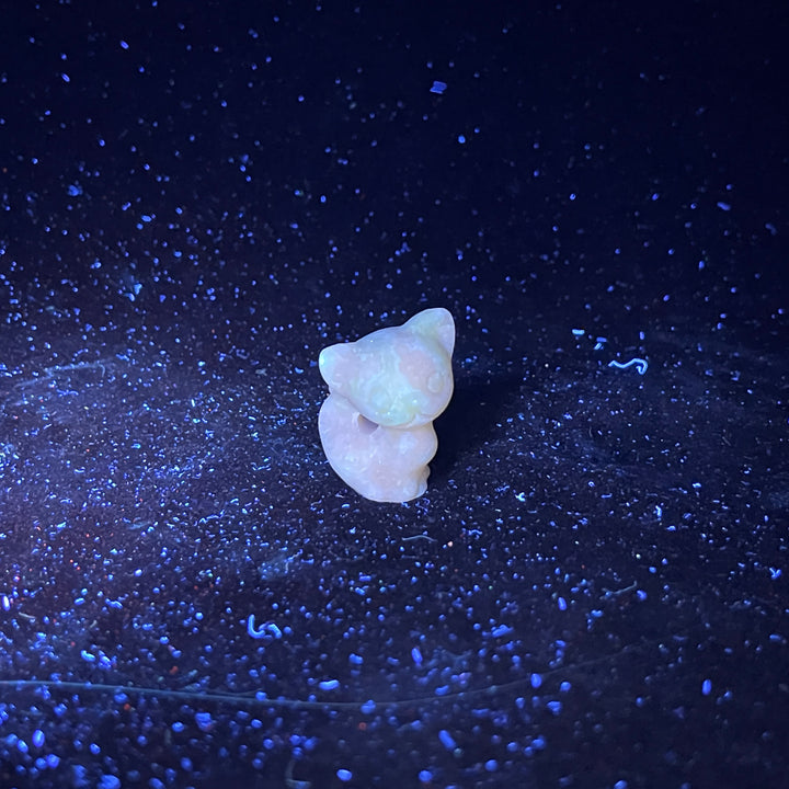 Natural Crystal Carving Hollow Out Cat