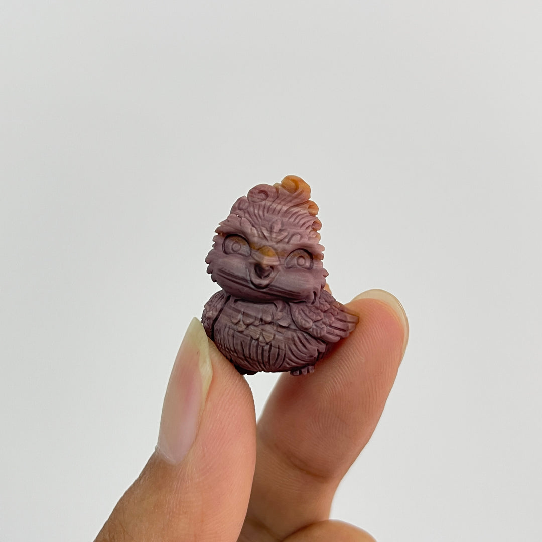 Natural Crystal Alashan Agate Cute Phoenix