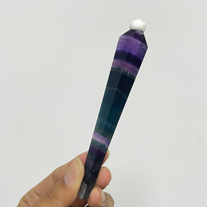 Natural Crystal Fluorite Wand