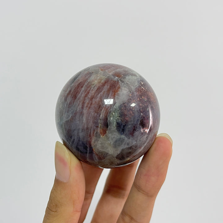 Natural Crystal Bloodshot Iolite Sphere