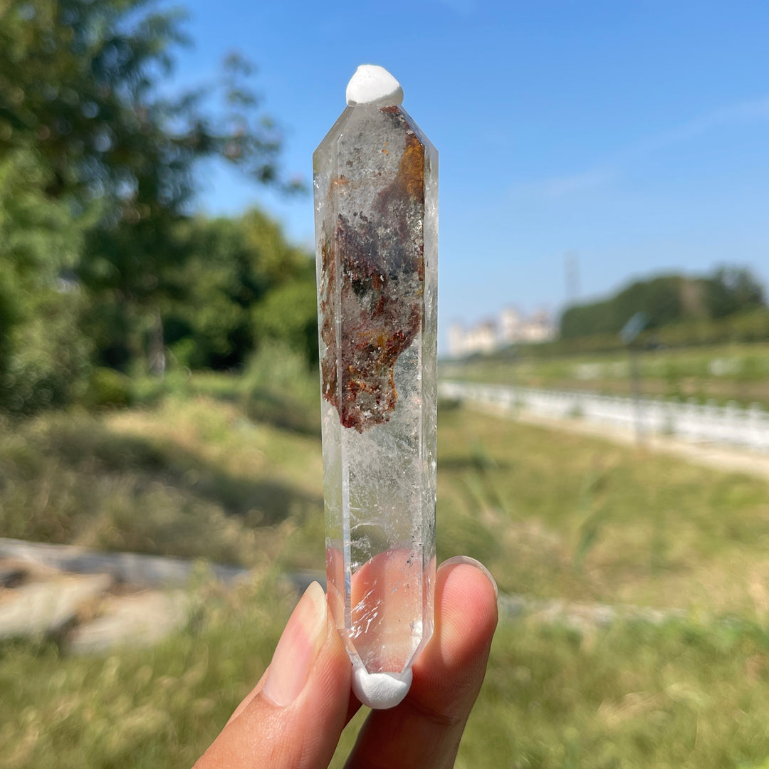 Unique,Natural Crystal Garden Quartz Double Point