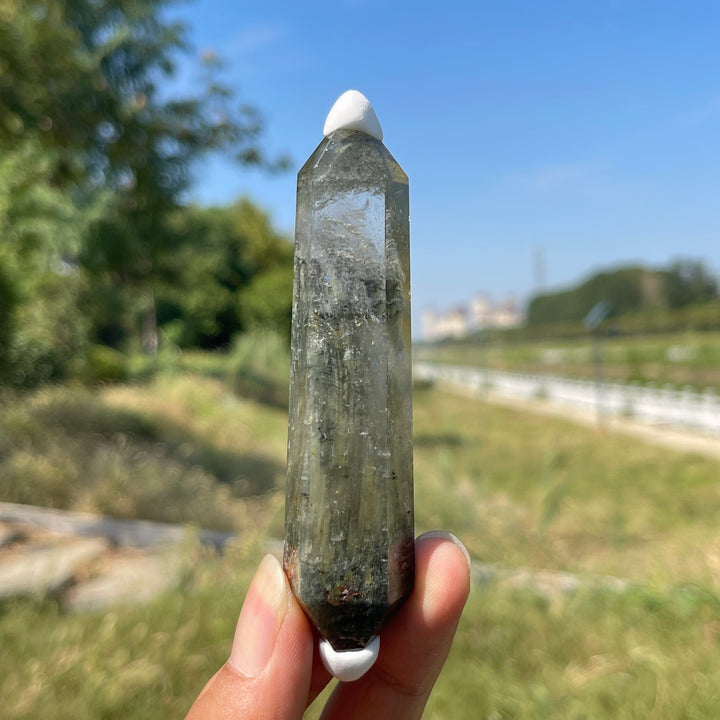 Unique,Natural Crystal Garden Quartz Double Point