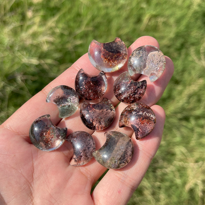Natural Crystal Garden Quartz Moon